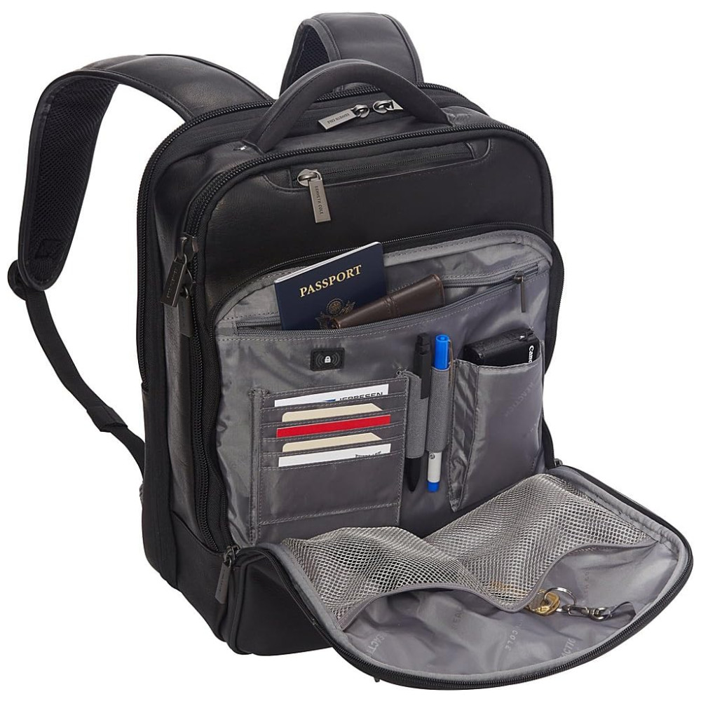 ECTQCDI0X1800B_3-1.jpg - Bolsa Maleta de Couro Masculina para Laptop KENNETH COLE REACTION Marrom Escuro