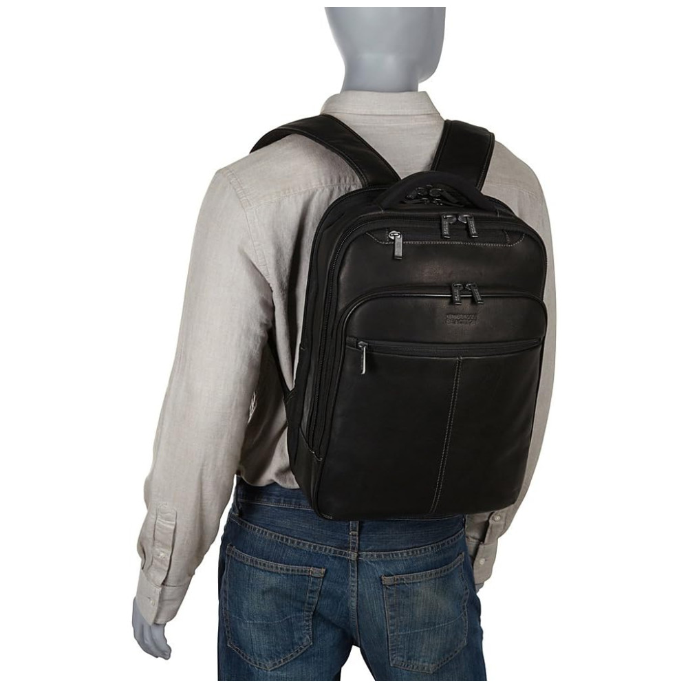 ECTQCDI0X1800B_7-1.jpg - Bolsa Maleta de Couro Masculina para Laptop KENNETH COLE REACTION Marrom Escuro