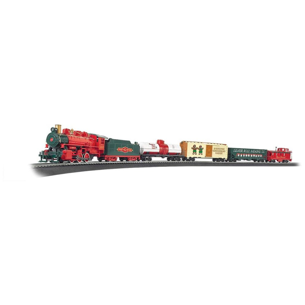 ECTQCGGXCFB00B_0-1.jpg - Conjunto de Trem Trenzinho Elétrico Escala 187 BACHMANN TRAINS 724 Vermelho