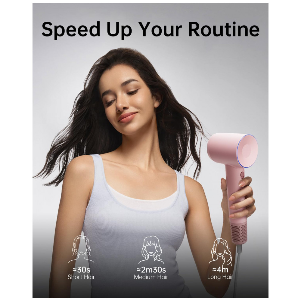 ECTQCHDTPVXD0B_1-1.jpg - Secador de Cabelo Laifen Hair Dryer SE, 200 Milhões de Íons Negativos com Motor Sem Escova de 105.000 RPM 1400W, Secagem Rápida Poderosa de Alta Veloc