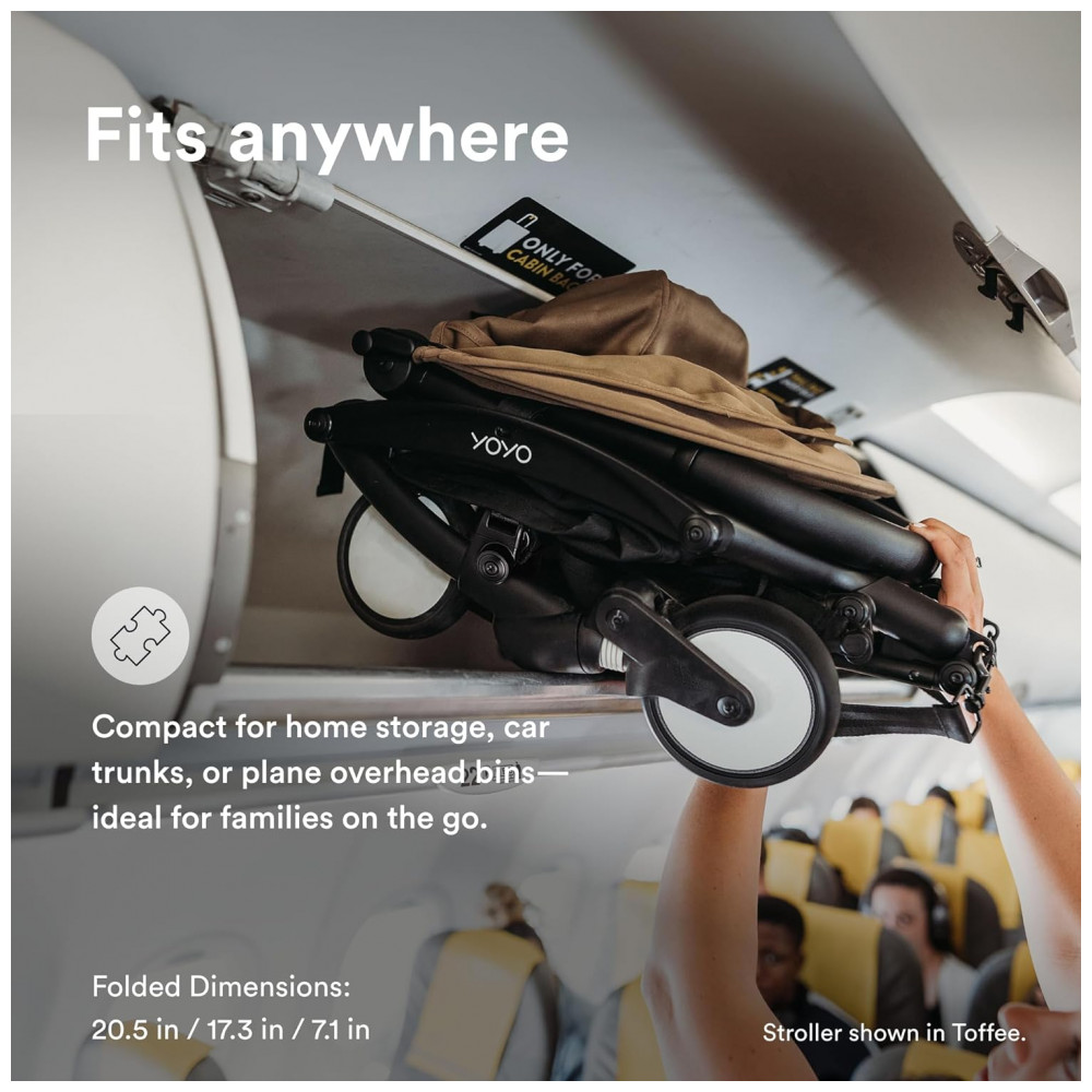 ECTQCHQ3WJ8D0B_2-1.jpg - Carrinho de Bebê Stokke YOYO3 Ginger - Estrutura Preta em Alumínio Dobrável Compacto Assento Reclinável Cinto 5 Pontos Compacto para Viagem