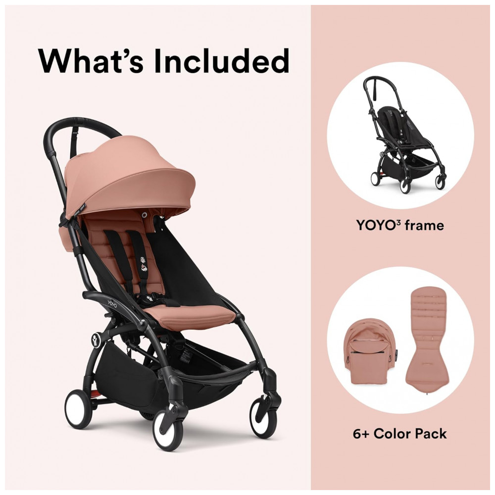 ECTQCHQ3WJ8D0B_7-1.jpg - Carrinho de Bebê Stokke YOYO3 Ginger - Estrutura Preta em Alumínio Dobrável Compacto Assento Reclinável Cinto 5 Pontos Compacto para Viagem