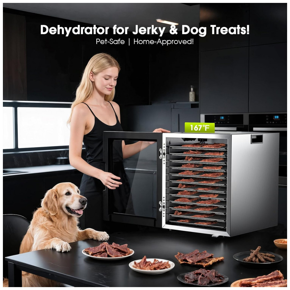 ECTQCHS8L1RF0B_8-1.jpg - Desidratador PSIIDAN 850W 12 bandejas inox, timer digital 48h, 10 programas automáticos, controle ajustável 35-75°C