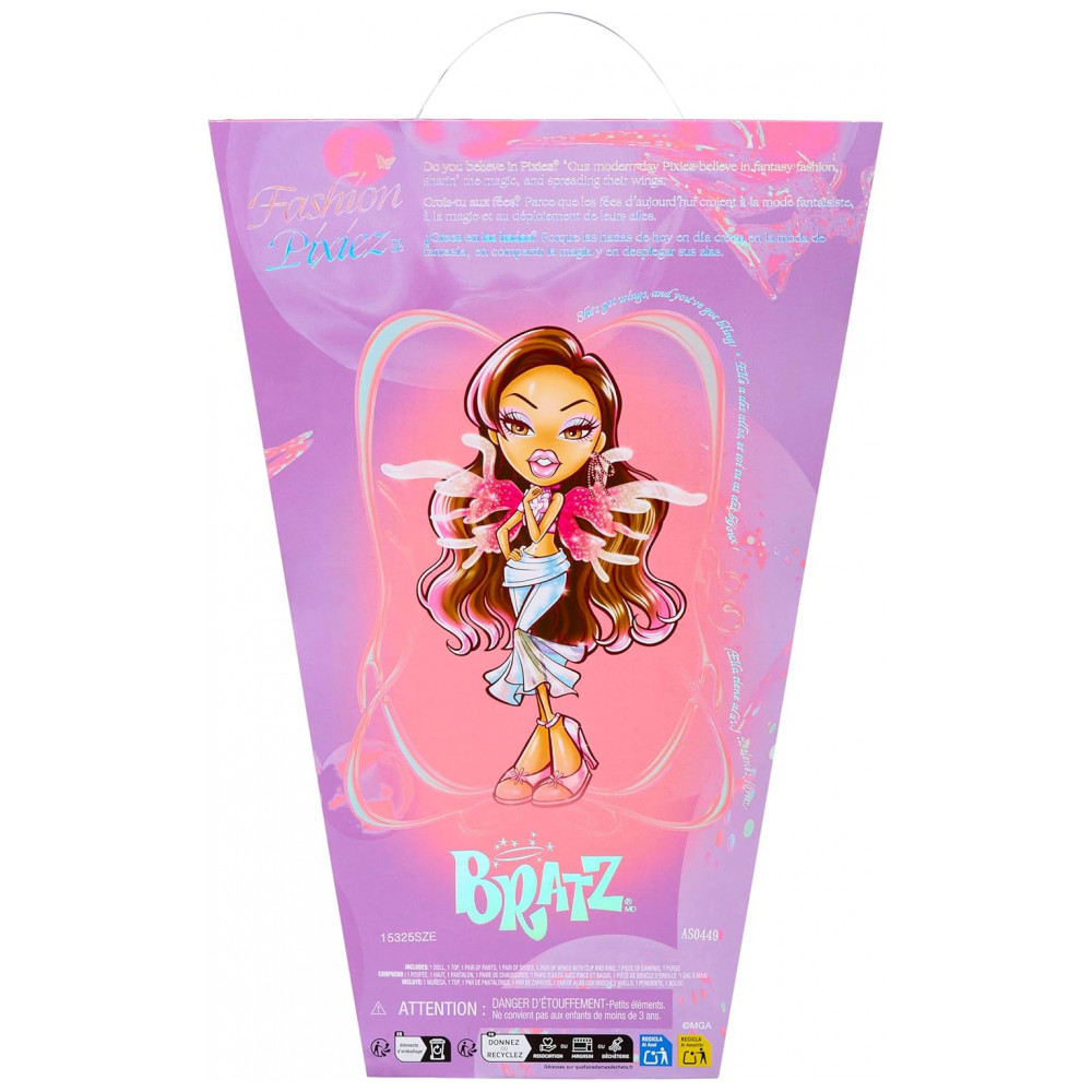 ECTQCNKR5ZLD0B_7-1.jpg - Boneca de Fantasia Colecionável Bratz Fashion Pixiez Yasmin com Roupas e Acessórios Reais