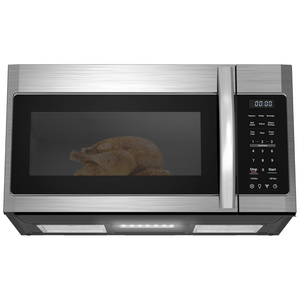 ECTQCPYY61YD0B_0-1.jpg - Micro-ondas BLACK+DECKER sobre o Fogão com Exaustor e Cozimento Automático com Um Toque,48,14 litros,