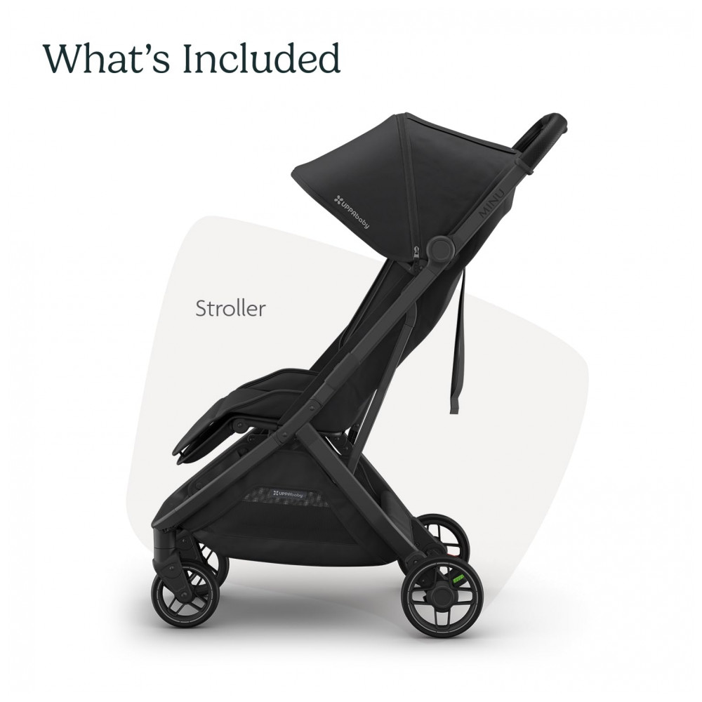 ECTQCYL9BPWD0B_1-1.jpg - Carrinho UPPAbaby Minu V3 Jake Cinza Carvão Design Leve e Compacto Dobrável com Uma Mão Desde o Nascimento Compatível com Assentos