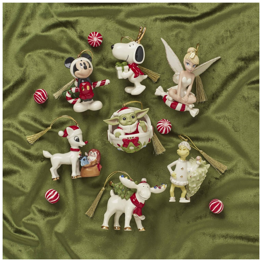 ECTQD2221YTC0B_5-1.jpg - Enfeite Natalino Lenox Grinch Roubo da Árvore Porcelana Cordão Dourado Detalhes 24K 2.5”