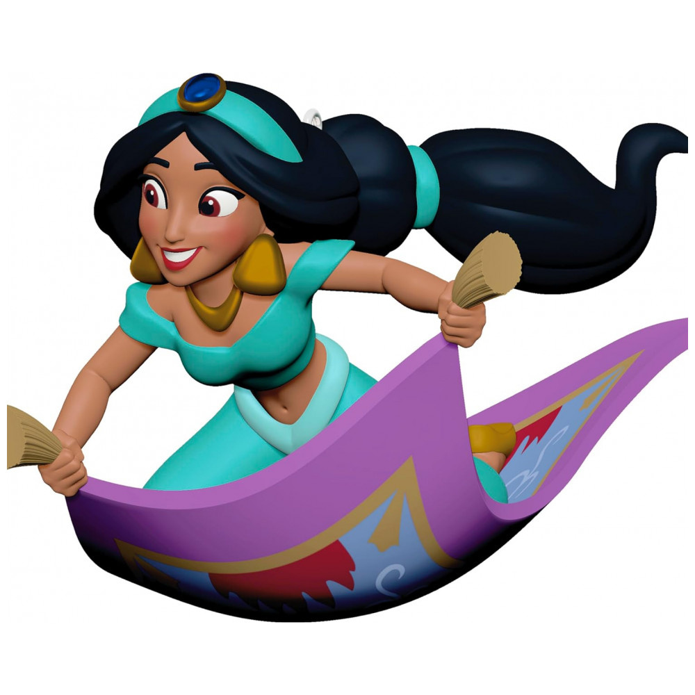 ECTQD55T93RD0B_4-1.jpg - Ornamento Hallmark Keepsake 2025 Disney Aladdin - O tapete Mágico de Jasmine, Decoração Natalina para Fãs Disney