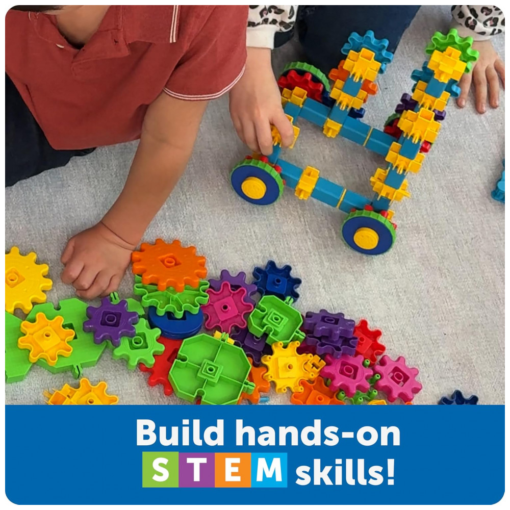 Learning Resources Gears! Gears! Gears! Robots in Motion – Kit STEM com 116 Peças para Construção de Robôs e Máquinas, Crianças 5+ - Imagem 3