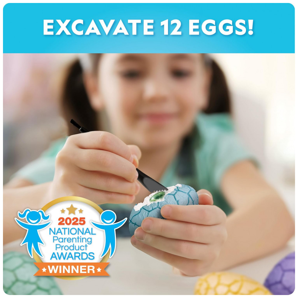 ECTQDJ3JGJLD0B_1-1.jpg - Kit de Escavação Ovo de Páscoa – 12 Blocos com Gemas Reais e Dinossauros que Brilham no Escuro, Brinquedo Educativo STEM, Presentes Criativos, Blue Marble