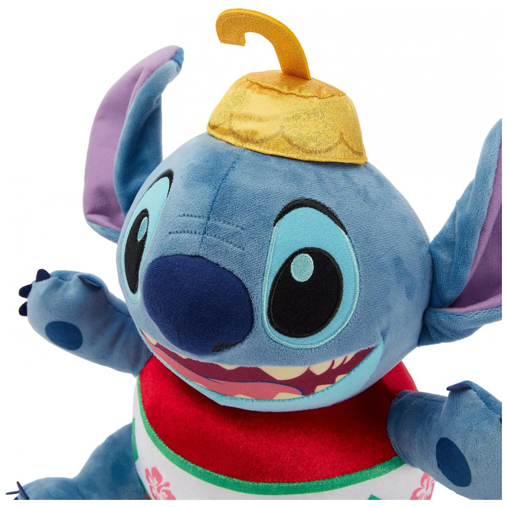 ECTQDN3VX2SF0B_4-1.jpg - Pelúcia Oficial Disney Store do Stitch para as Festas de Fim de Ano - Lilo & Stitch Bonecos de Pelúcia de Natal
