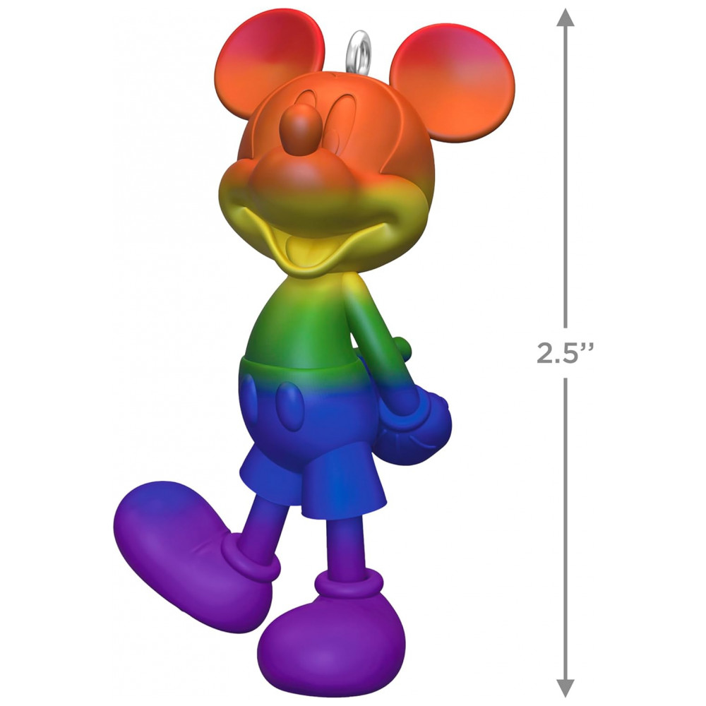ECTQDQWWF9XC0B_4-1.jpg - Enfeite de Natal Hallmark Keepsake Mickey Mouse Arco-Íris, Plástico Colorido 4x6,4x3,3 cm