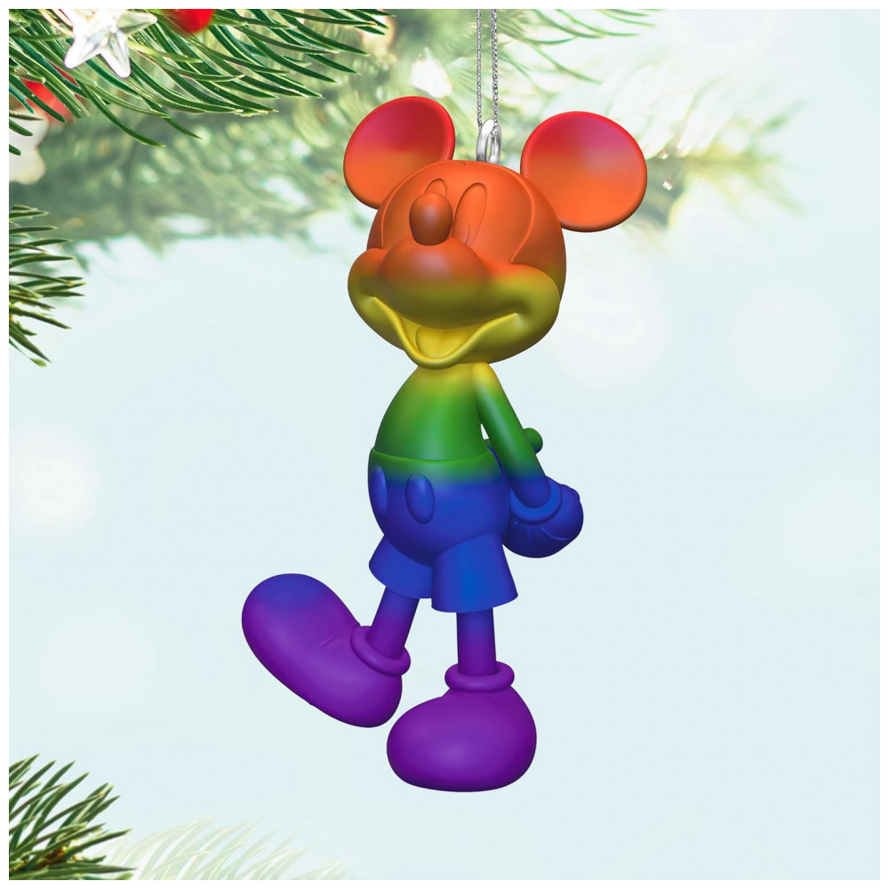 ECTQDQWWF9XC0B_5-1.jpg - Enfeite de Natal Hallmark Keepsake Mickey Mouse Arco-Íris, Plástico Colorido 4x6,4x3,3 cm