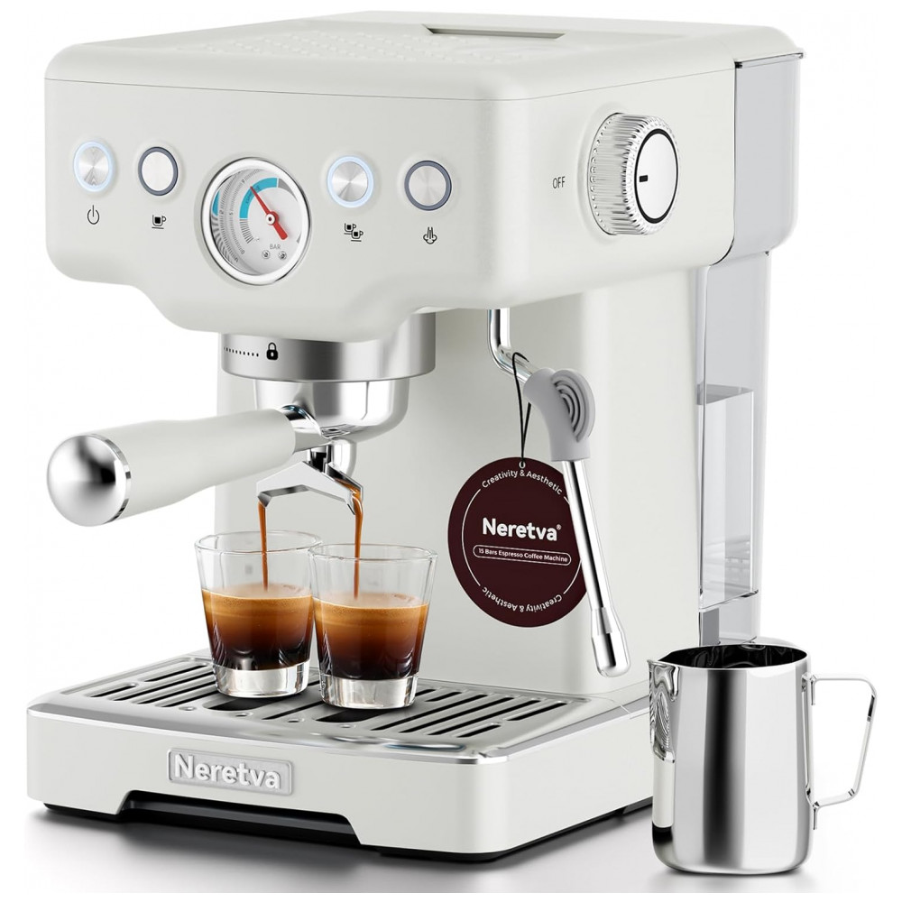 ECTQDS2Y373F0B_0-1.jpg - Máquina de Café Espresso 15 Bar, Vaporizador de Leite, Manômetro Visível, 1,8L, Neretva, Inox, 110V - Branca