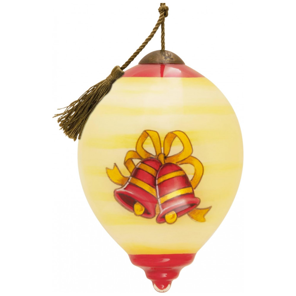 ECTQDZLMBTSC0B_1-1.jpg - Enfeite de Natal Hallmark Disney Ne'Qwa Art Mickey Mouse em Vidro Soprada Pintado à Mão com Cordão Ajustável, 5,7 x 8,3 x 5,7 cm