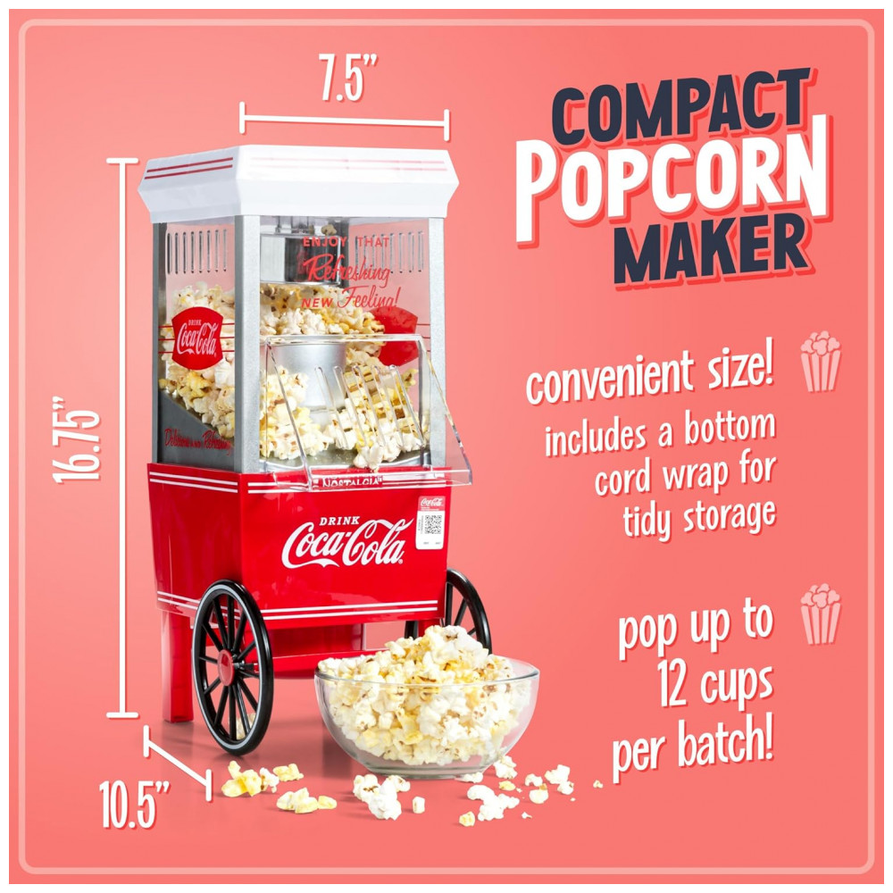 ECTQE3K2Q1900B_4.jpg - Pipoqueira Elétrica Coca Cola até 12 Xícaras de Pipoca com Medidor 110v NOSTALGIA Vintage Vermelho