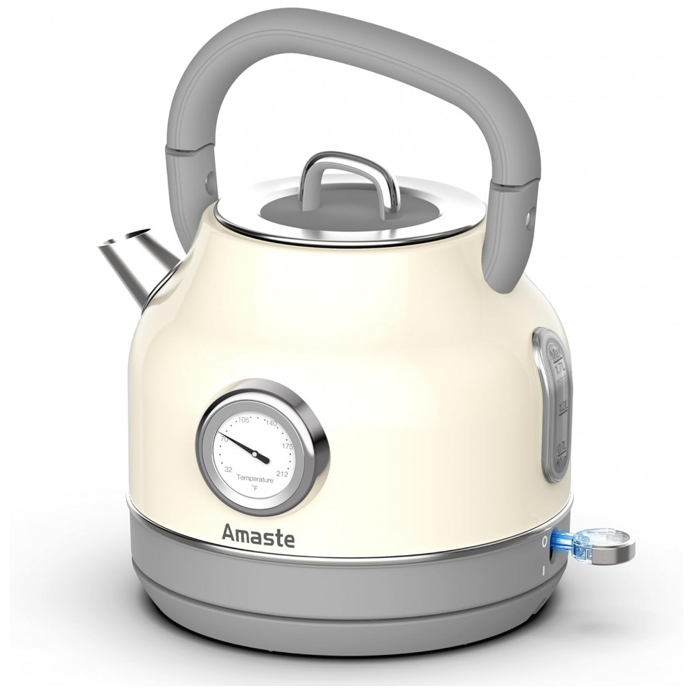 ECTQFBHP514D0B_0-1.jpg - Chaleira Elétrica Amaste 17L Inox Branca Creme Termômetro Retro 1500W Proteção Antisseco Tampa Removível BT-K15FT 110V