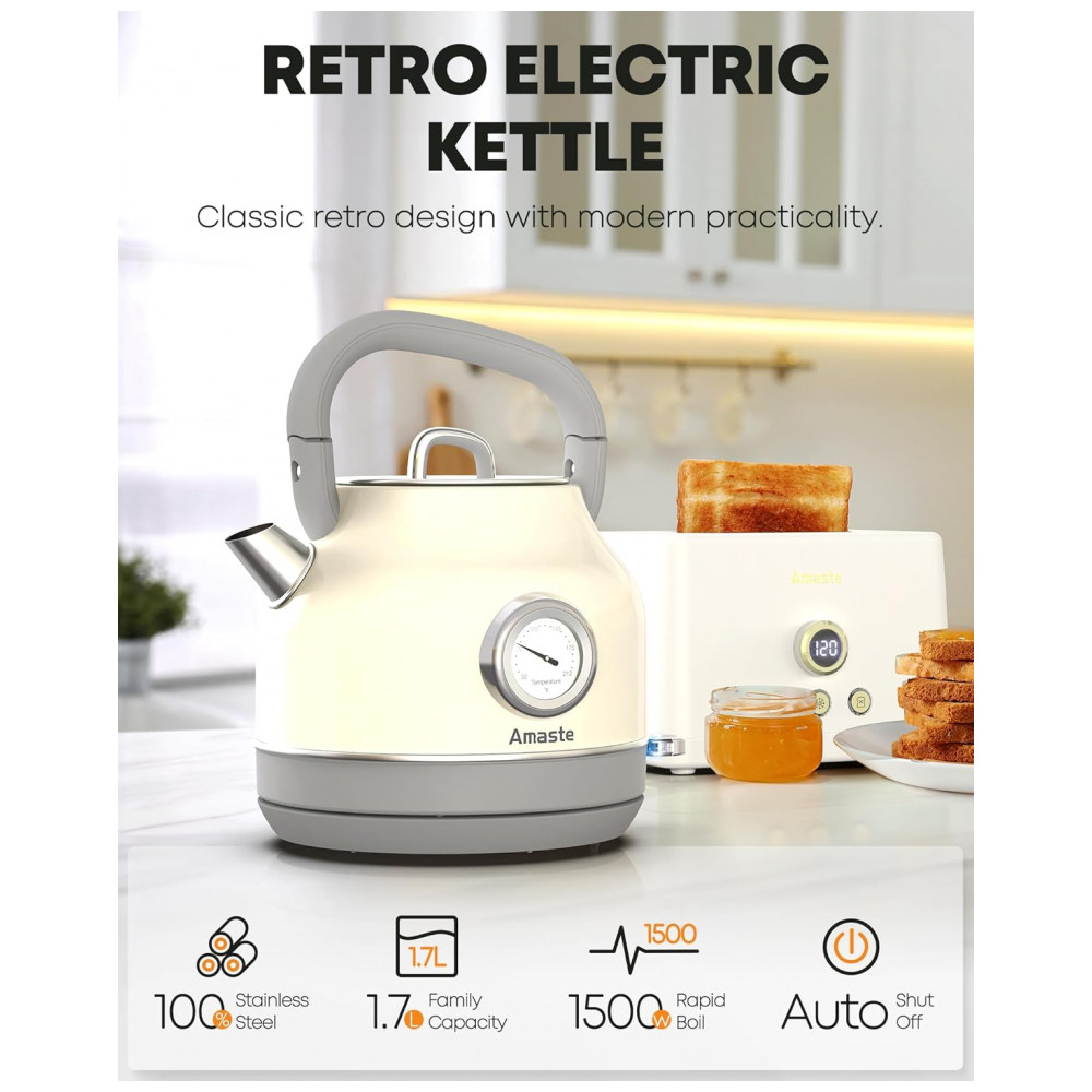 ECTQFBHP514D0B_1-1.jpg - Chaleira Elétrica Amaste 17L Inox Branca Creme Termômetro Retro 1500W Proteção Antisseco Tampa Removível BT-K15FT 110V