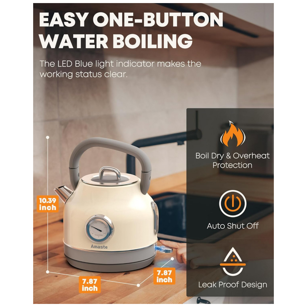 ECTQFBHP514D0B_4-1.jpg - Chaleira Elétrica Amaste 17L Inox Branca Creme Termômetro Retro 1500W Proteção Antisseco Tampa Removível BT-K15FT 110V