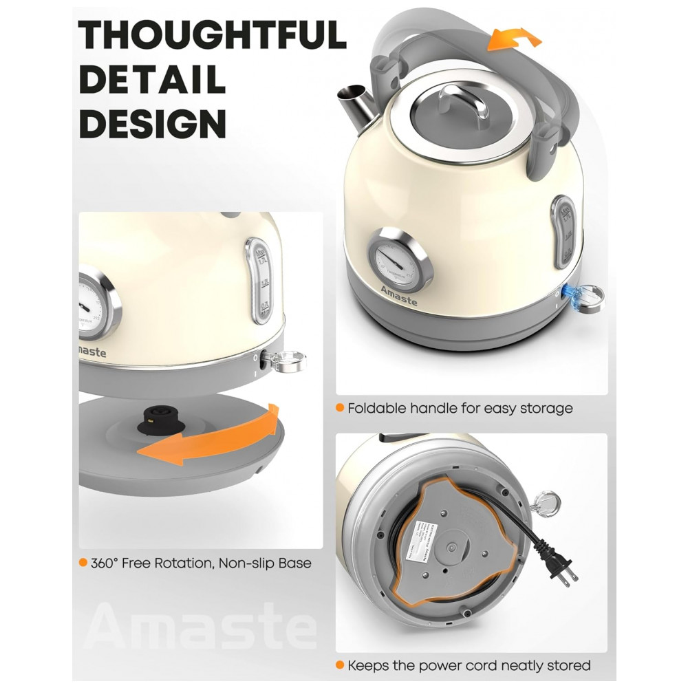 ECTQFBHP514D0B_6-1.jpg - Chaleira Elétrica Amaste 17L Inox Branca Creme Termômetro Retro 1500W Proteção Antisseco Tampa Removível BT-K15FT 110V