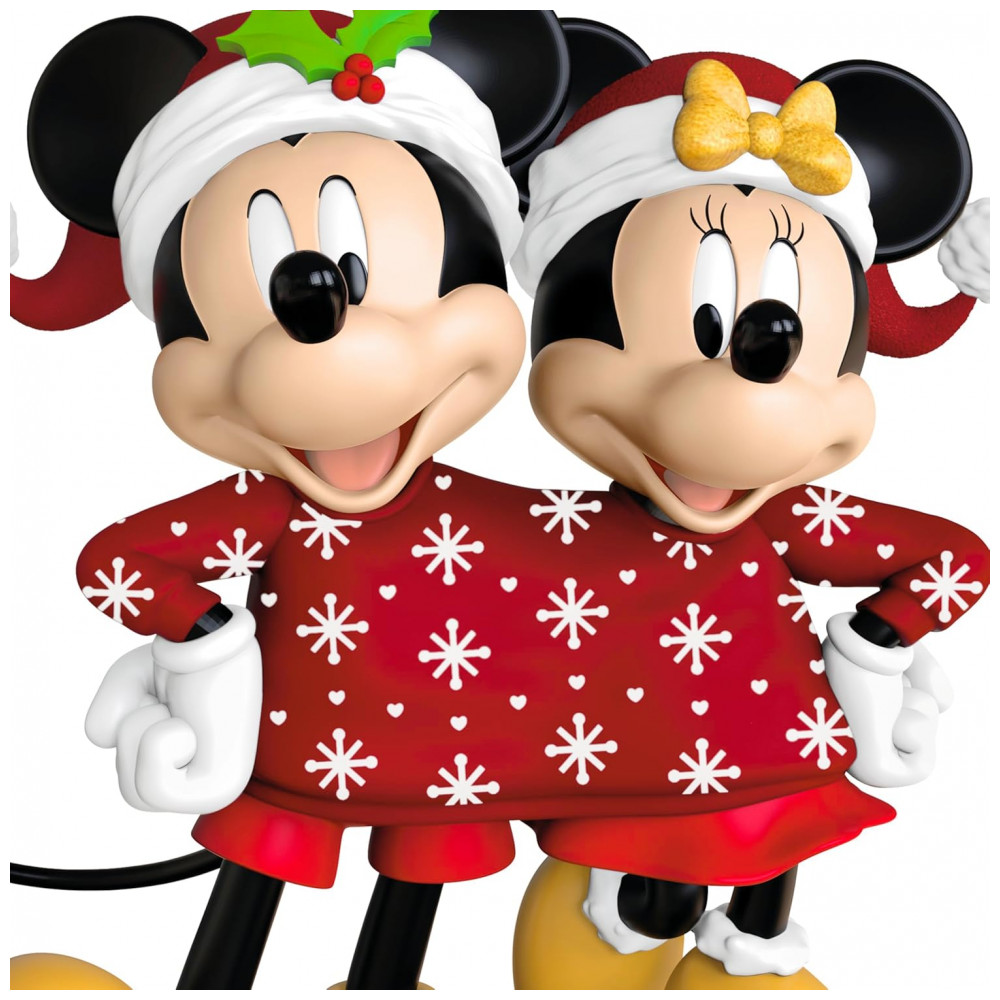 ECTQFCWBB3RD0B_4-1.jpg - Ornamento Hallmark Keepsake Natal 2025 Disney Mickey e Minnie Sweater-Sharing Sweethearts, Decoração Romântica para Fãs
