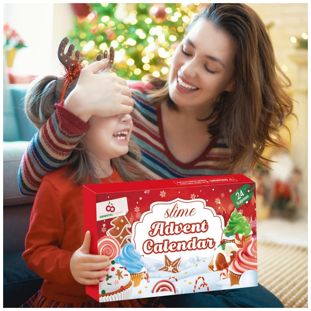 ECTQFG2XBQGF0B_5-1.jpg - Calendário do Advento 2025 - Kit de 24 Dias de Slime e Pingentes - Presente de Contagem Regressiva de Natal para Meninas Meninos,ORIENTAL CHERRY,