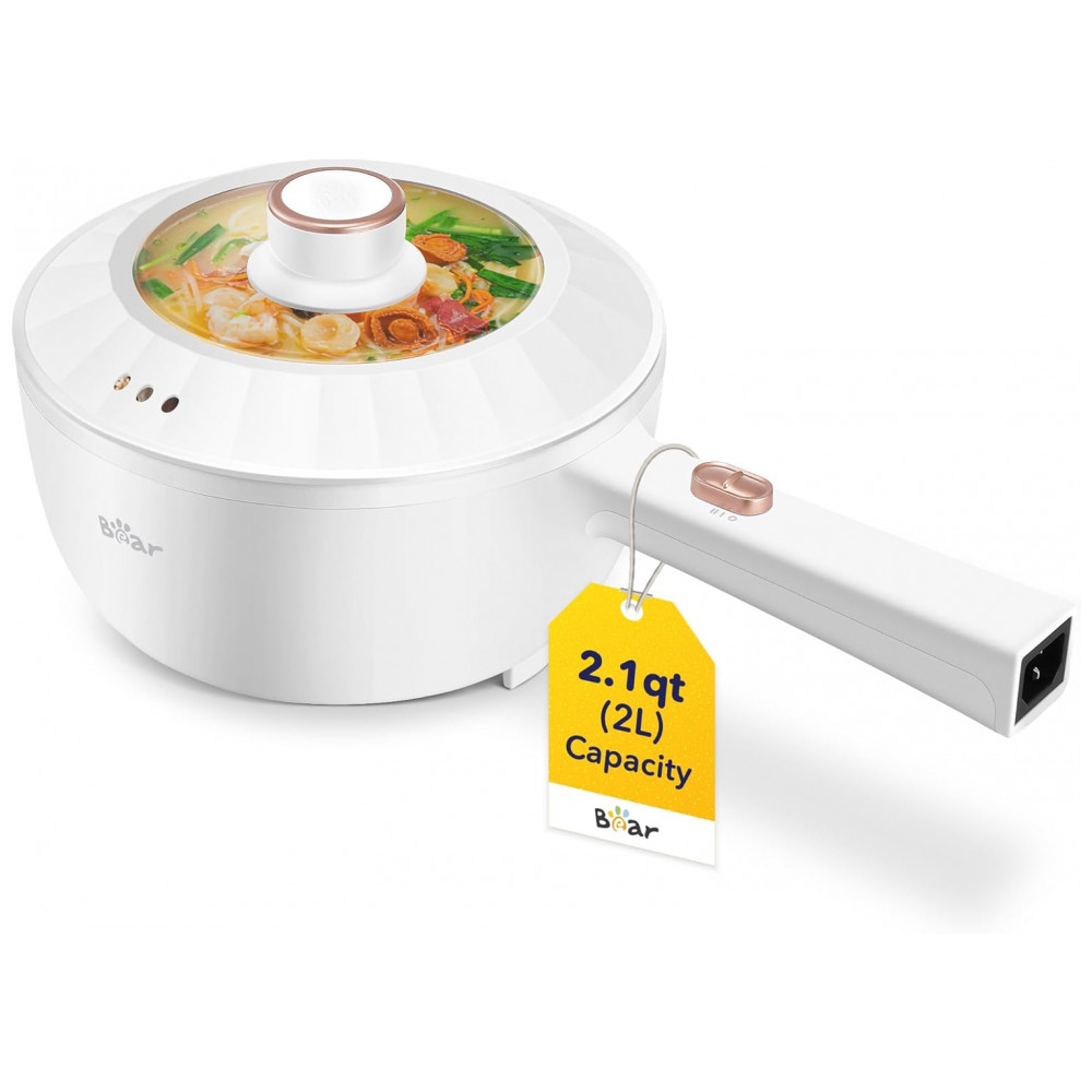 ECTQG6628HPB0B_0-1.jpg - Panela Elétrica Bear 2L Branca com Revestimento Cerâmico Antiaderente Potência Dual 500W/1000W Modelo DRG-D20L1 Voltagem 127V