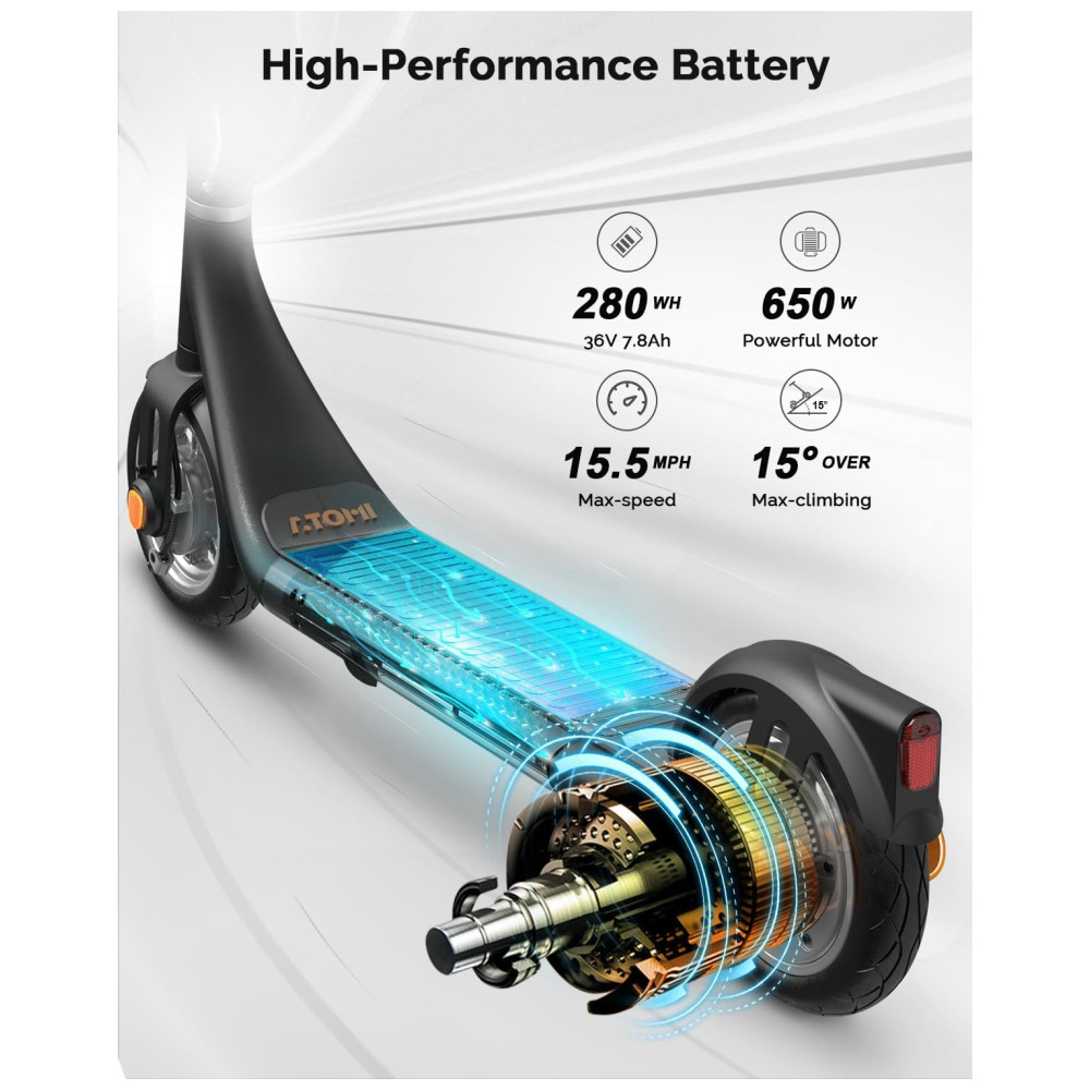 ECTQG6NT78DB0B_2-1.jpg - Patinete Elétrico para Adultos com Display de LED Peso Max 120kg e até 40km Atomi Verde