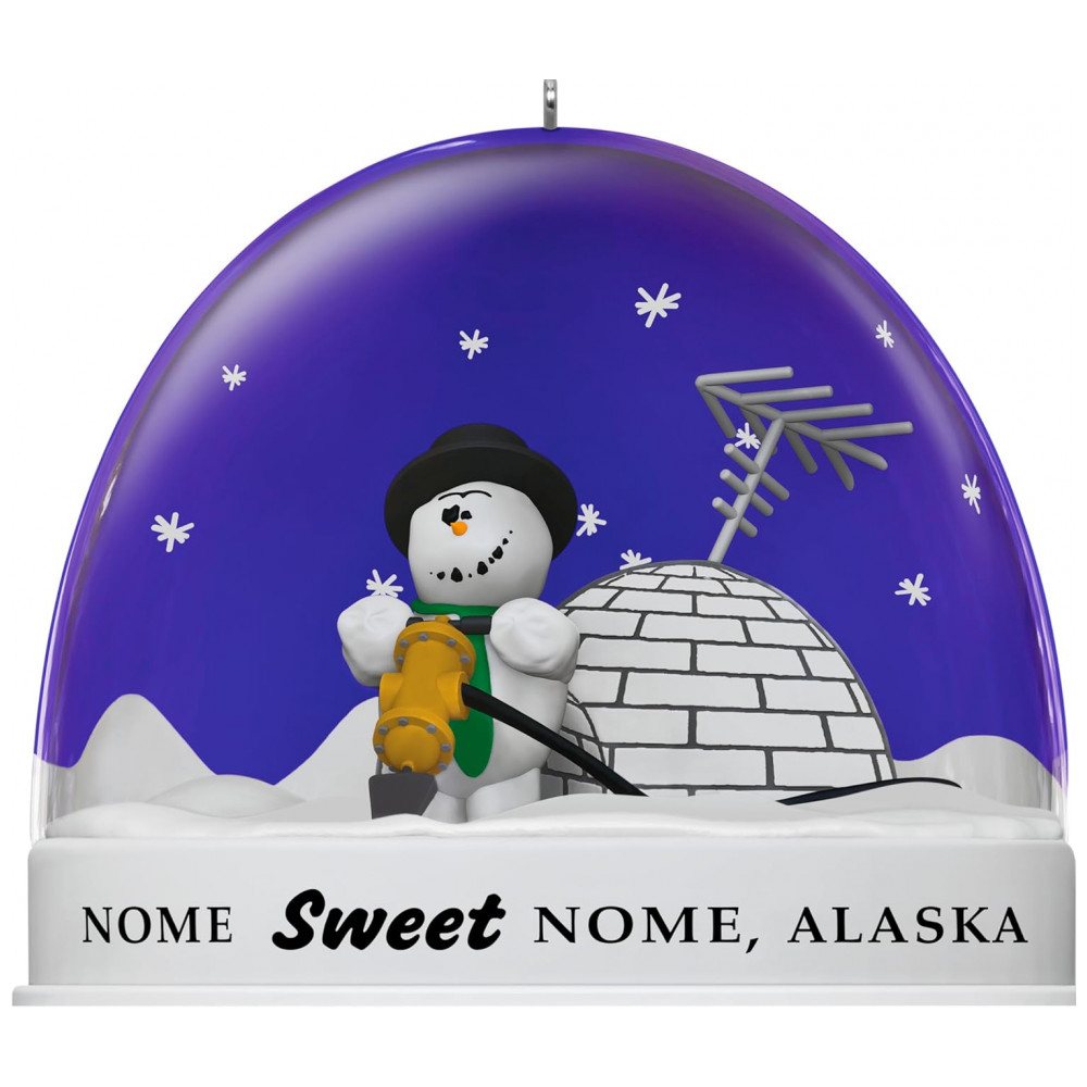 ECTQG9D9B3RD0B_4-1.jpg - Ornamento Hallmark Keepsake Natal 2025 Disney/Pixar Knick Knack Snow Globe Escape Plan, Decoração Divertida para Fãs