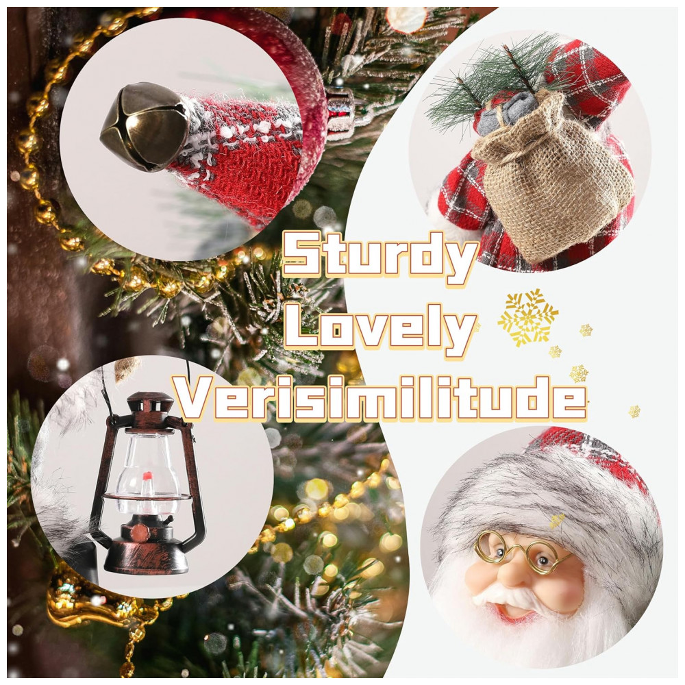 ECTQGBVBHFHC0B_4-1.jpg - Enfeite de Papai Noel, Estátua de Natal em Pé com Lamparina de Querosene e Saco para Decoração de Natal em Casa,Enanal