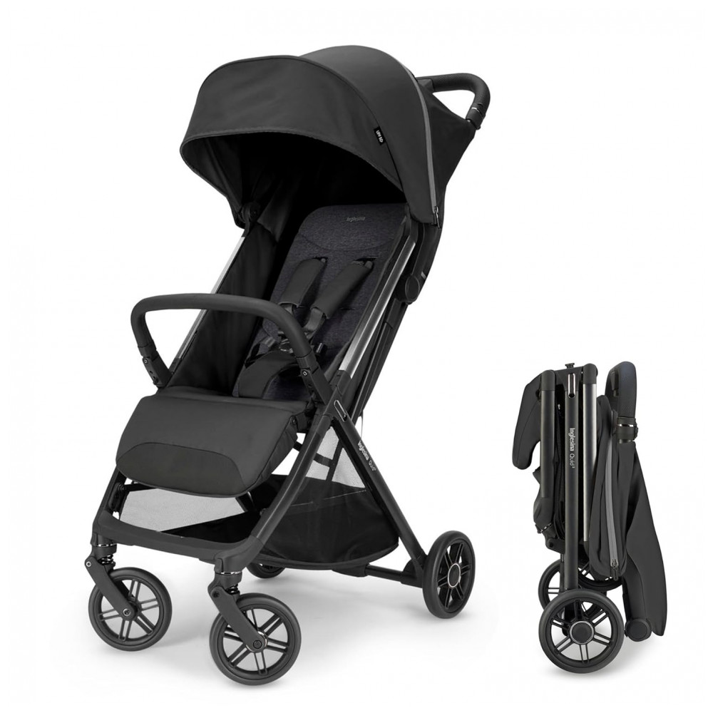 ECTQGG1PQQTD0B_0-1.jpg - Carrinho de Bebê Inglesina Quid³ Preto Cósmico - Ultraleve 63 kg Compacto Dobrável com Uma Mão Compatível com Bebê Conforto Capota XL UPF 50+