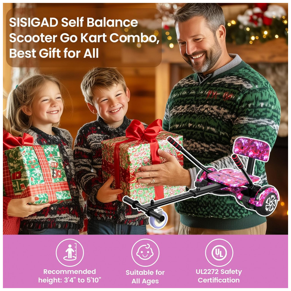 ECTQGKS856FD0B_5-1.jpg - Hoverboard SIMATE Rosa Brilhante 6,5