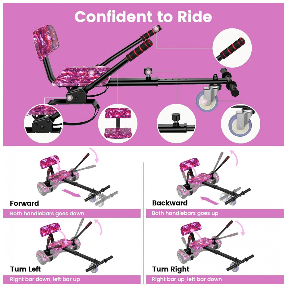 ECTQGKS856FD0B_6-1.jpg - Hoverboard SIMATE Rosa Brilhante 6,5