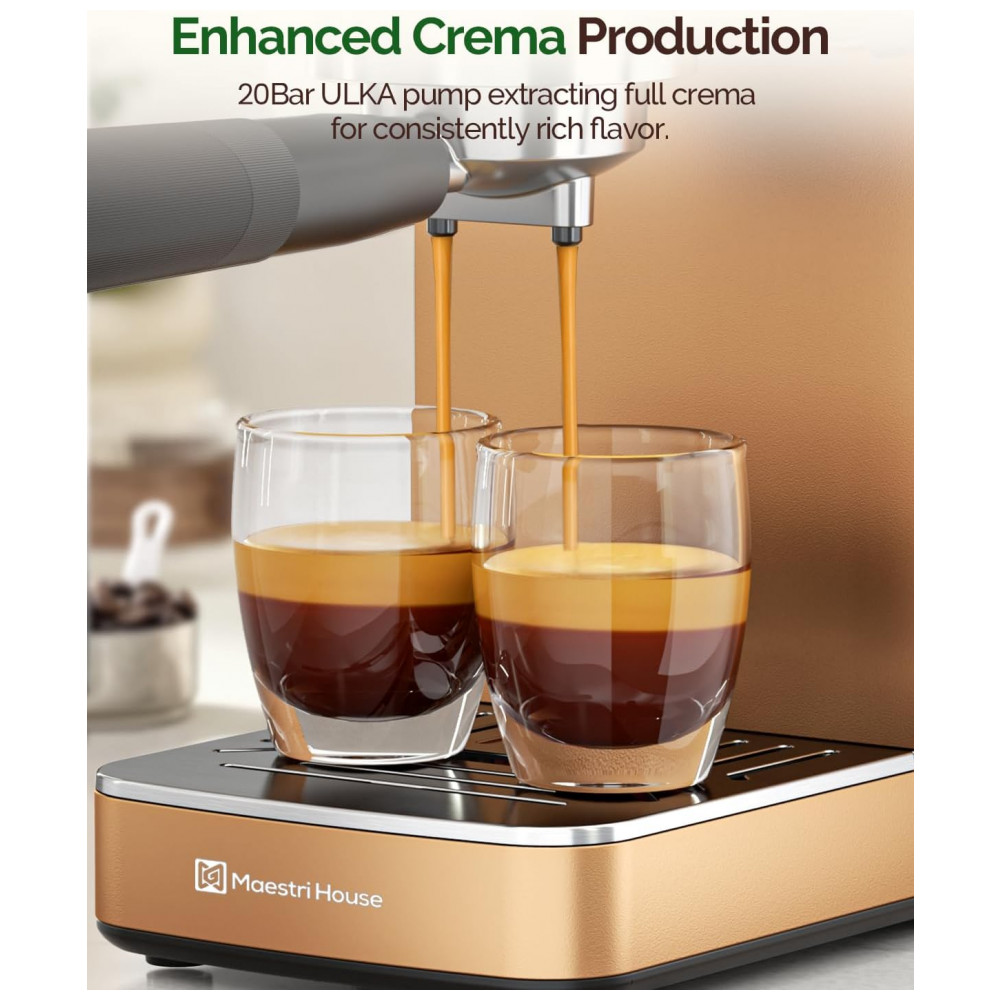 ECTQGM2XK8WD0B_5-1.jpg - Máquina de Espresso 20 Bar, Bomba ULKA, Flowmeter Integrado, Vaporizador, Maestri House, Inox/Rose Gold, 110V