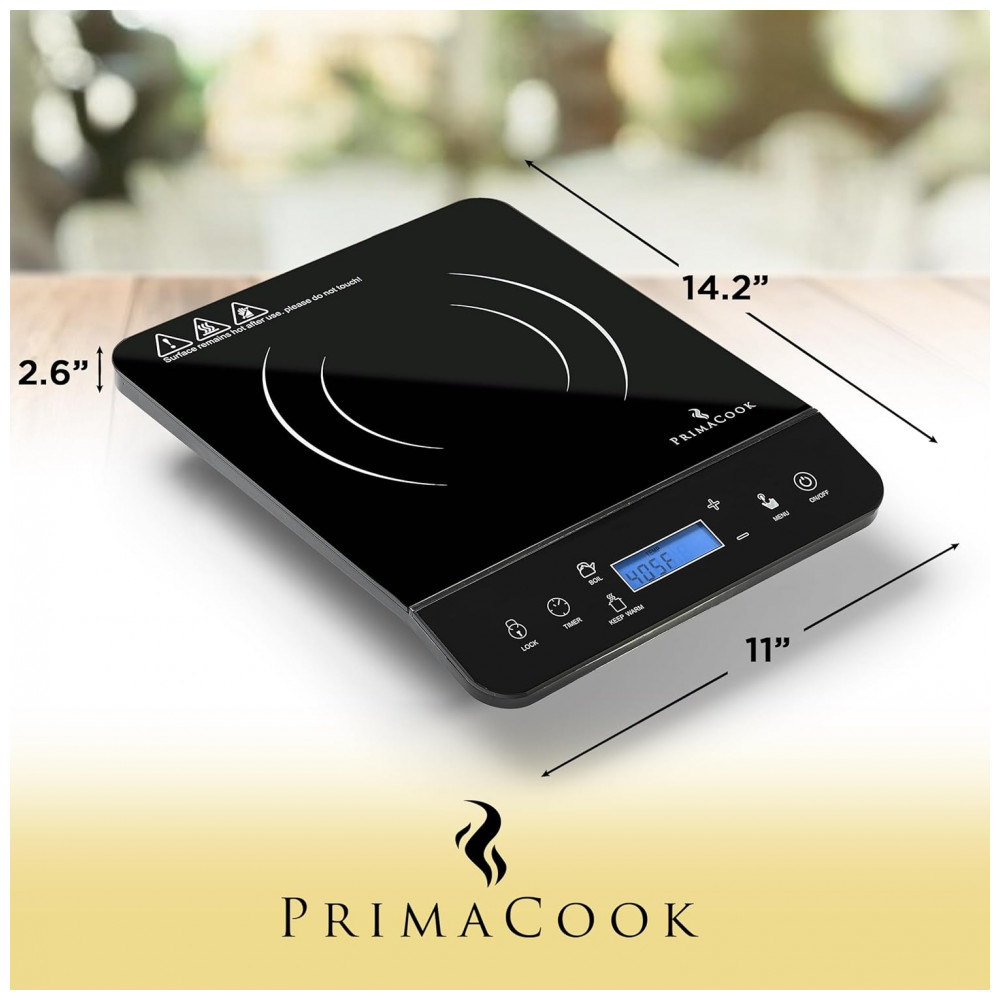 ECTQGM3KT7RD0B_1-1.jpg - Cooktop de Indução Portátil PRIMACOOK Single Burner Preto - Aquecimento Rápido e Seguro para Culinária Gourmet