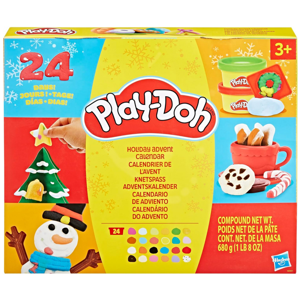 ECTQGWCWPFND0B_13-1.jpg - Calendário do Advento de Natal Play-Doh para Crianças de 3 Anos ou Mais, Contagem Regressiva de 24 Dias, Múltiplos Presentes Surpresa