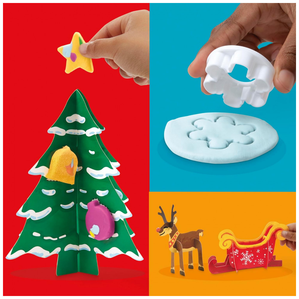 ECTQGWCWPFND0B_2-1.jpg - Calendário do Advento de Natal Play-Doh para Crianças de 3 Anos ou Mais, Contagem Regressiva de 24 Dias, Múltiplos Presentes Surpresa