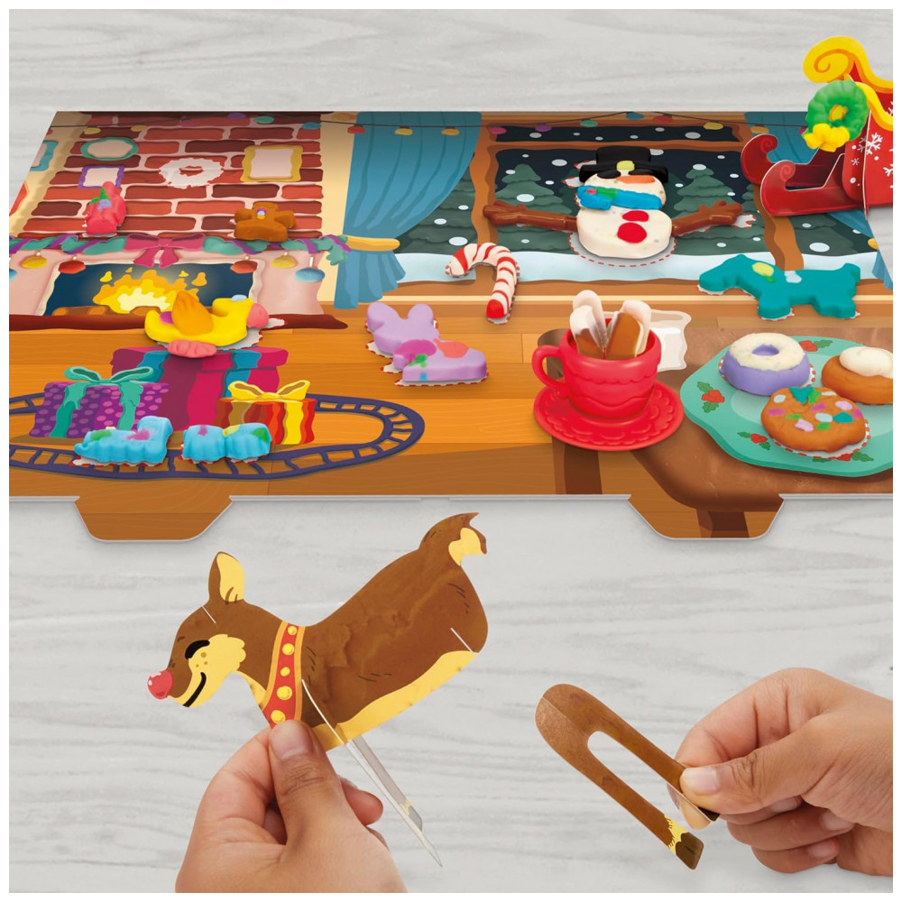 ECTQGWCWPFND0B_4-1.jpg - Calendário do Advento de Natal Play-Doh para Crianças de 3 Anos ou Mais, Contagem Regressiva de 24 Dias, Múltiplos Presentes Surpresa