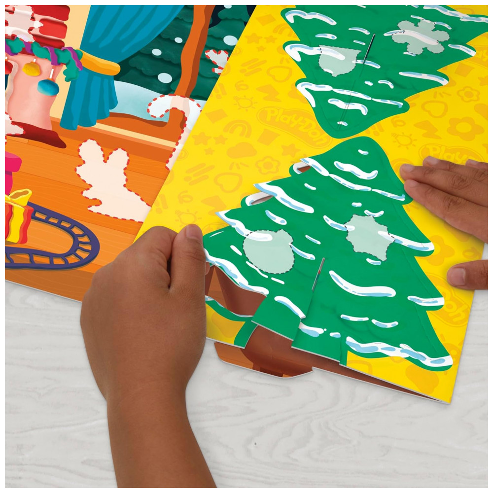 ECTQGWCWPFND0B_8-1.jpg - Calendário do Advento de Natal Play-Doh para Crianças de 3 Anos ou Mais, Contagem Regressiva de 24 Dias, Múltiplos Presentes Surpresa