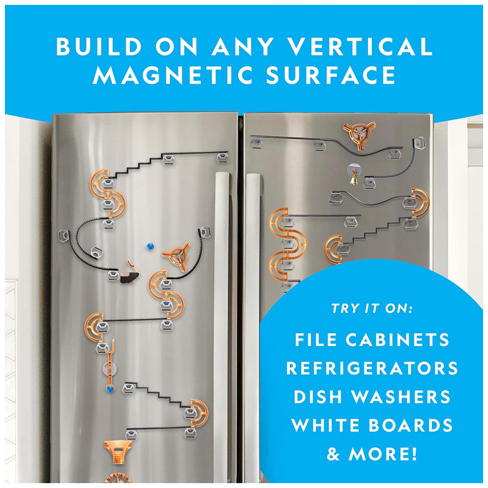 ECTQGX9BPXHB0B_2-1.jpg - Marble Run Magnético 75 Peças – Brinquedo Educativo STEM Kit de Engenharia para Crianças e Adultos Presente Criativo National Geographic