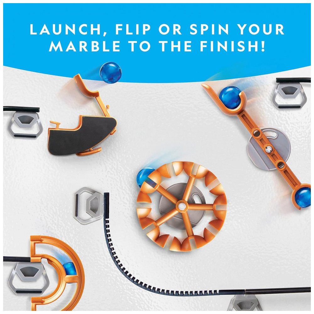 ECTQGX9BPXHB0B_4-1.jpg - Marble Run Magnético 75 Peças – Brinquedo Educativo STEM Kit de Engenharia para Crianças e Adultos Presente Criativo National Geographic