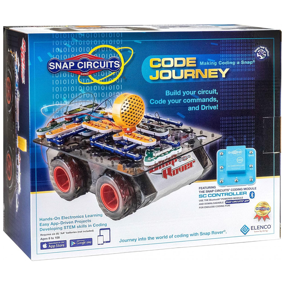 ECTQGY3RSKV80B_0-1.jpg - Snap Circuits Code Journey – Kit Educacional de Eletrônica e Programação com Controle Bluetooth para Crianças a Partir de 8 Anos