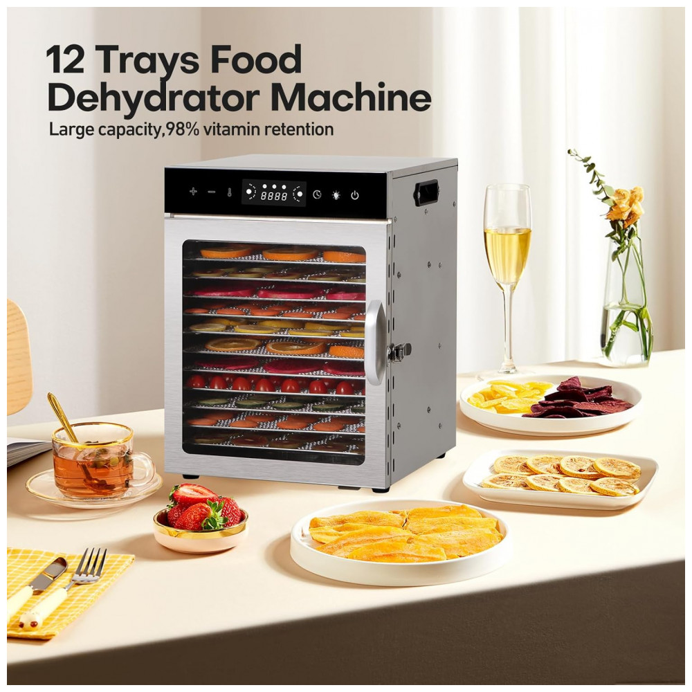 ECTQH5GGRXQD0B_1-1.jpg - Desidratador de Alimentos Panana, Desidratadores para Jerky, Desidratador de Aço Inoxidável para Frutas, Vegetais, Ervas, Cogumelos,