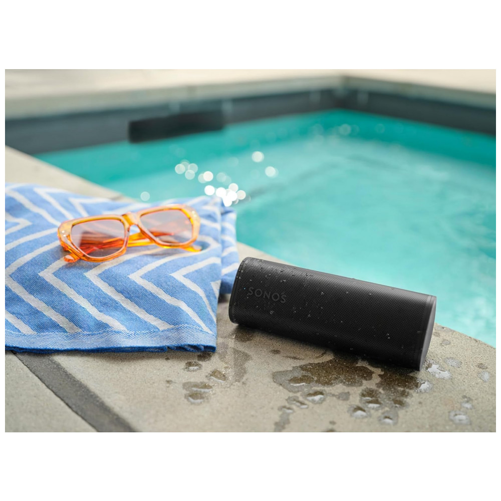 ECTQH847S6YC0B_5-1.jpg - Sonos Roam 2 Caixa de Som Portátil Wireless com Bluetooth, IP67, Alexa Integrada, Som Imersivo, Bateria Longa Duração – Preto Fosco
