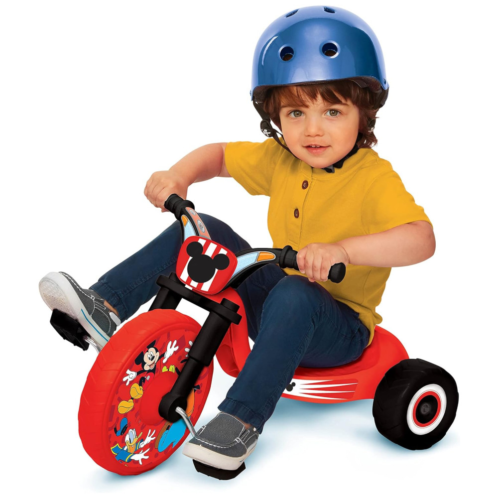 ECTQHD536LG80B_0-1.jpg - Triciclo Infantil para Crianças de 1 a 3 Anos Mickey Mouse Vermelho