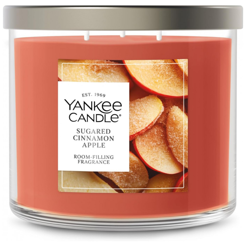 Vela Yankee Candle 3 Wick Jar, Vela Perfumada com até 40 Horas de Queima, Mistura Premium de Cera Vegetal para Fragrância Duradoura e Consistente do P