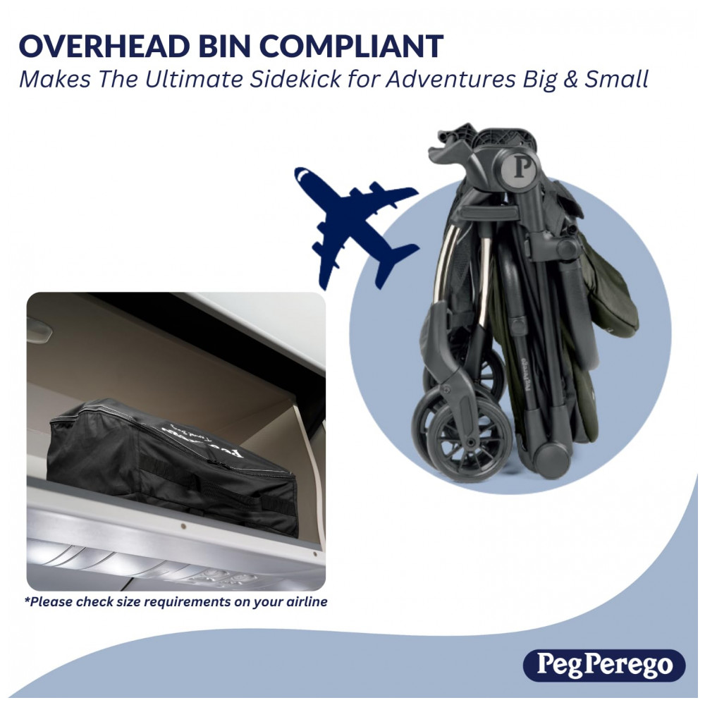 ECTQHNHPFJPD0B_3-1.jpg - Carrinho de Bebê Peg Perego Volo Mon Amour Bege e Rosa Ultra Leve 544 kg Dobrável Compacto Assento Reclinável Capota UPF 50+ Cinto 5 Pontos