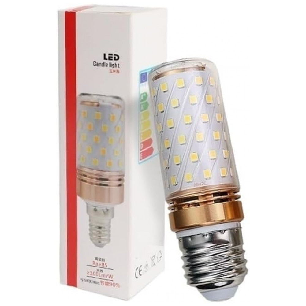 ECTQHVNVG4FB0B_4-1.jpg - Kit 10 Lâmpadas LED Milho E14 E27 12W Bivolt Tricolor 3000K 4000K 6000K para Casa e ChandelierAGIPS