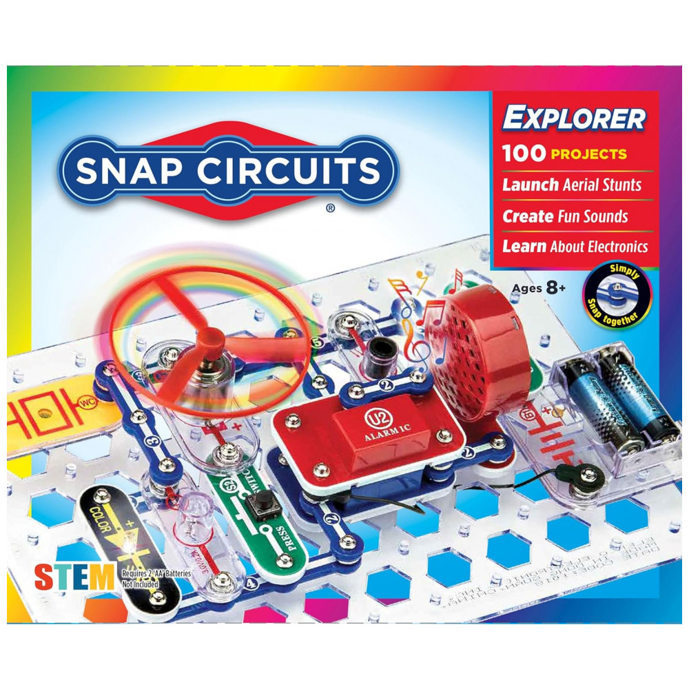 ECTQHZFB80000B_0-1.jpg - Snap Circuits Jr. SC-100 – Kit Educacional de Eletrônica com Mais de 100 Projetos para Crianças a Partir de 8 Anos