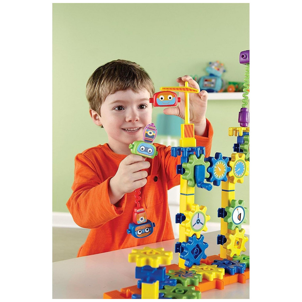 Fábrica de Robôs Learning Resources 1-2-3 Build It! – Kit Educativo Infantil, 18 Peças Grandes, Desenvolve STEM e Motricidade, Multicolorido - Imagem 5